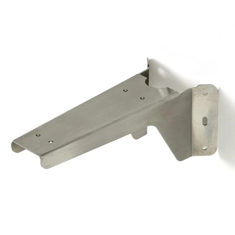 Renfort d'angle 'PLAK-A' court 234 mm - Finition inox brossé